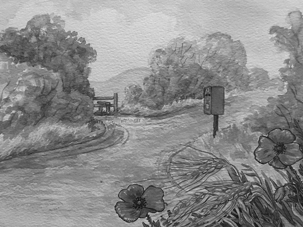 Watercolour painting