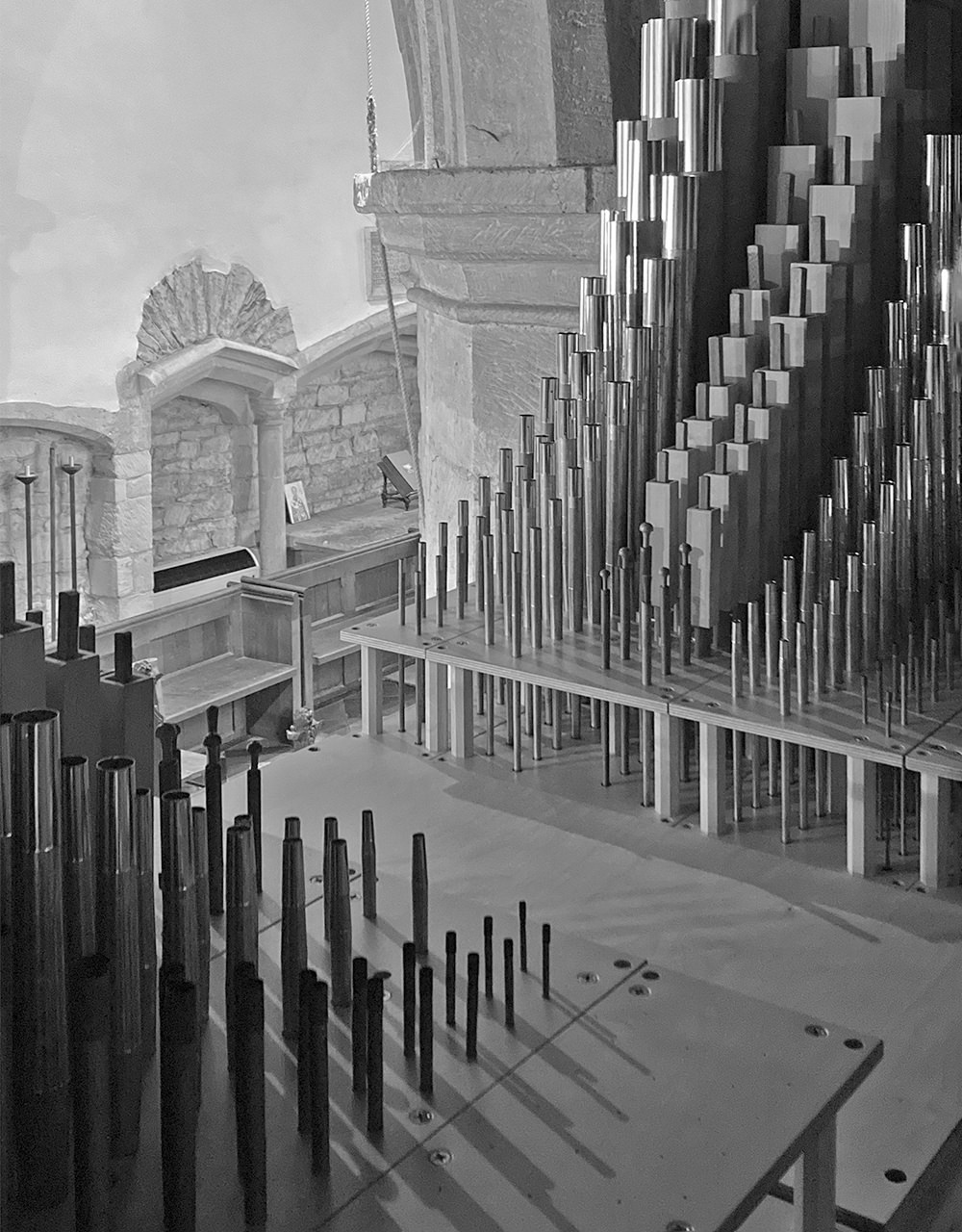 Organ pipes.
